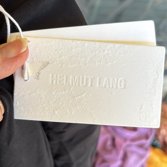 Helmut Lang Black Asymmetrical Cut Out Bodysuit - Picture 7 of 8